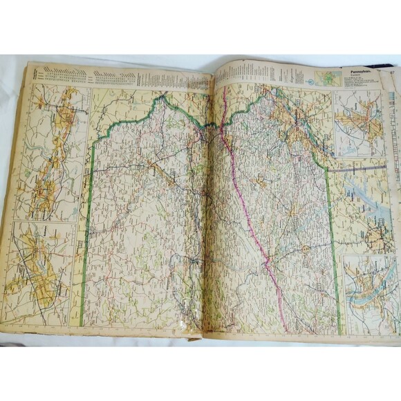 1983 Allstate Road Atlas United States, Canada Mexico Motor Club Pre Owned - Picture 11 of 16